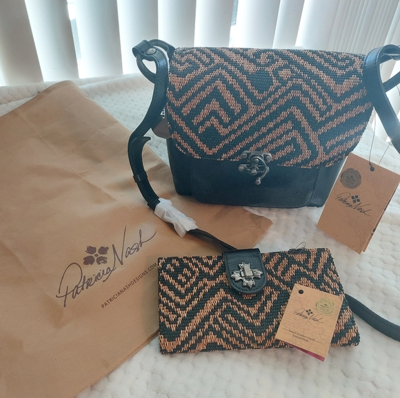 Patricia Nash Handbags - Patricia Nash Consiliana crossbody organizer, Tribal Weave and matching wallet